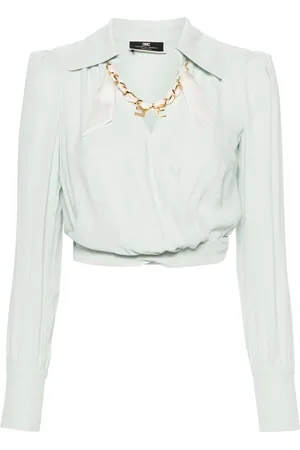 Elisabetta Franchi Blusa con detalle de cadena