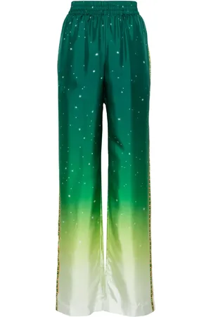 Casablanca Pantalones de seda Joyaux D