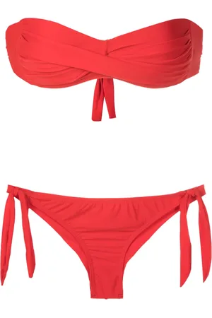 AMIR SLAMA Top strapless con detalle retorcido