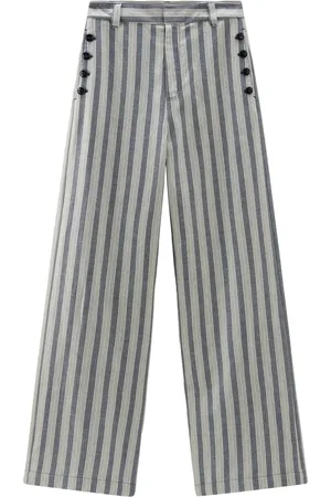 Woolrich Pantalones anchos con motivo de rayas