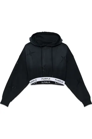 Purple Brand Hoodie con franja del logo