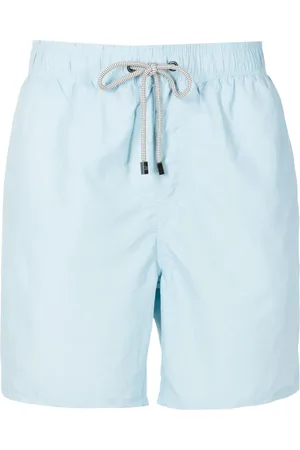 AMIR SLAMA Shorts de playa con cordones en la pretina