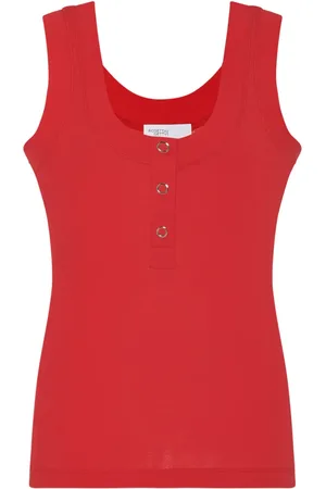 ROSETTA GETTY Top con cuello henley