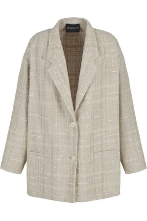 Emporio Armani Blazer de bouclé con botones