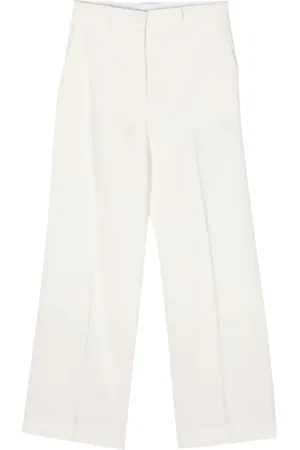 Lanvin Pantalones rectos con tiro medio