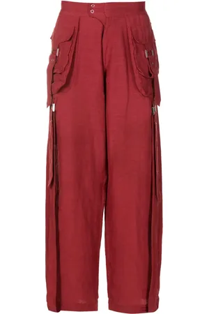AMIR SLAMA Pantalones cargo con diseño ancho