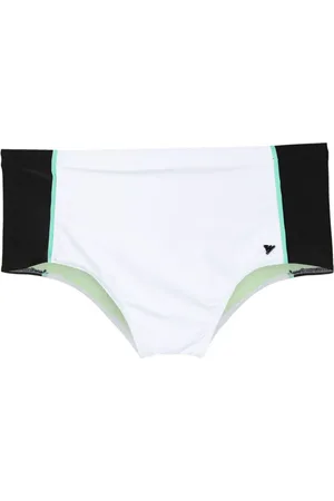 AMIR SLAMA Shorts de playa con aplique del logo