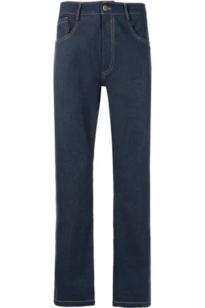 AMIR SLAMA Jeans rectos con parche del logo