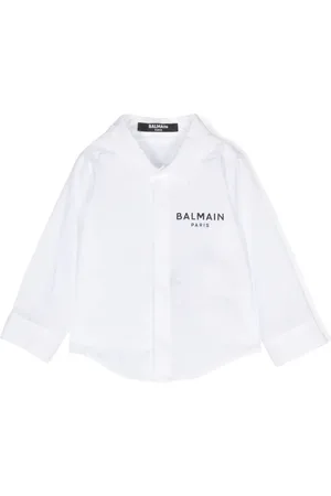 Balmain Camisa con monograma en jacquard