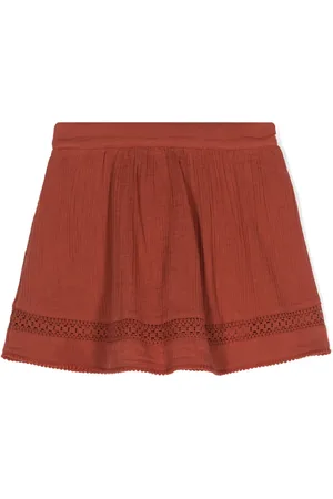 Scotch&Soda Falda plisada con paneles de crochet