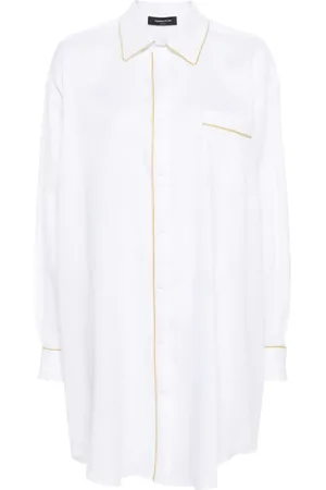 Fabiana Filippi Camisa con ribete en contraste