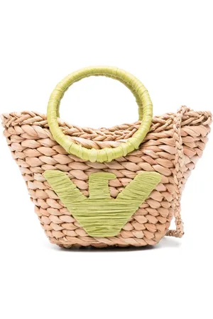 Emporio Armani Tote de paja
