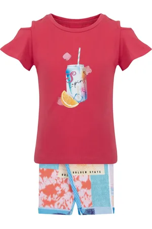 Lapin House Set de shorts y playera con estampado gráfico