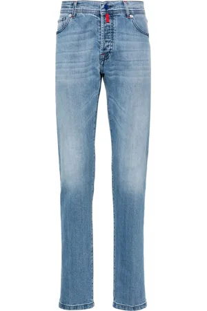 Kiton Jeans tapered con tiro medio