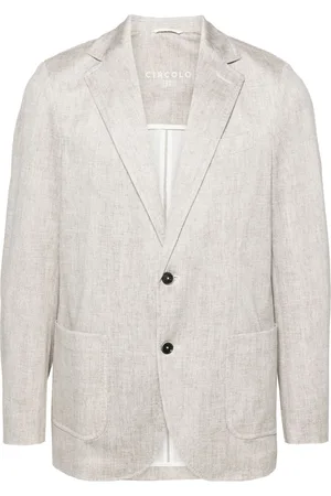 Circolo Blazer con botones y motivo de espiga