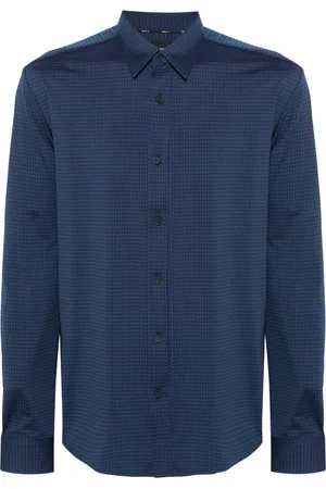 HUGO BOSS Camisa con motivo en jacquard