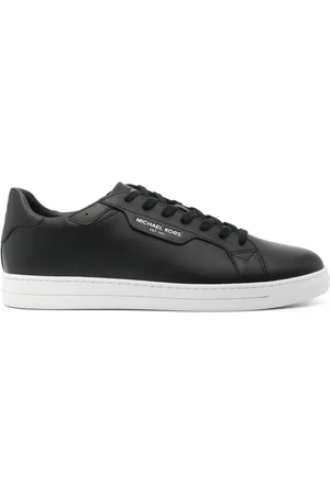 Michael kors cheap black leather sneakers