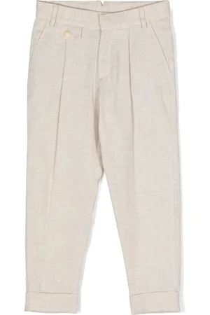 ELEVENTY Pantalones ajustados con motivo de espiga