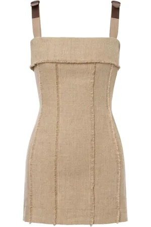 Alberta Ferretti Vestido corto con cuello cuadrado