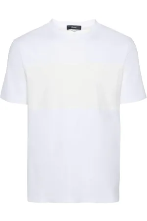 HERNO Playera scuba con logo en relieve