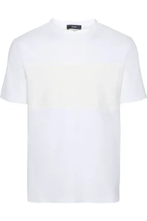 HERNO Playera scuba con logo en relieve