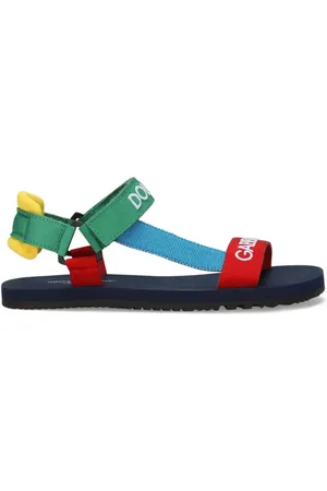 Dolce & Gabbana Sandalias con logo bordado