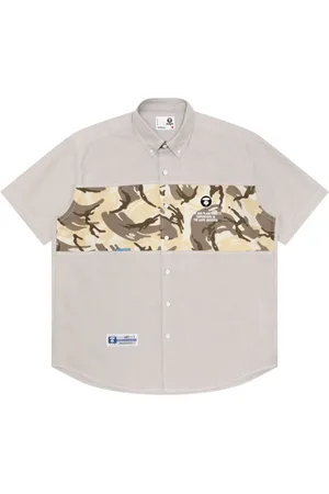 A Bathing Ape Camisa con panel militar