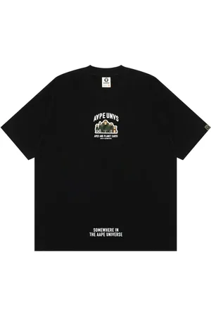 A Bathing Ape Playera con aplique del logo