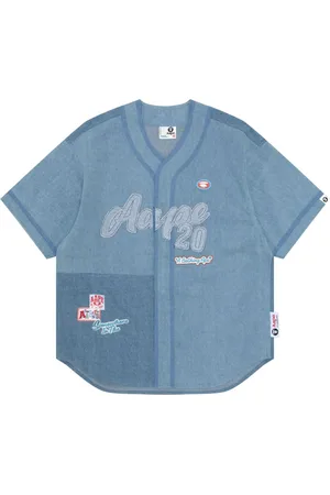 A Bathing Ape Falda de mezclilla con aplique del logo
