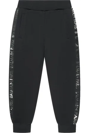 Balmain Pants con franja del logo