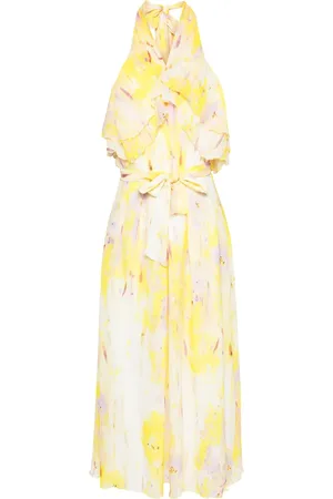 Msgm Vestido largo con estampado floral