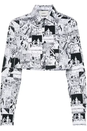 COPERNI Camisa corta con estampado de rayas