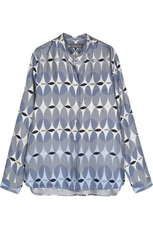 LORENA ANTONIAZZI Camisa de seda con monograma