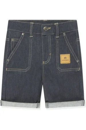 Aigner Shorts de mezclilla con aplique del logo