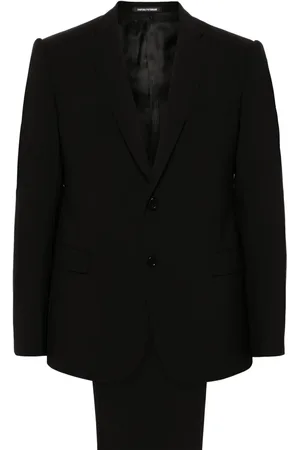 Emporio Armani Traje con botones y solapas de muesca