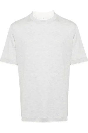 Brunello Cucinelli Playera a capas