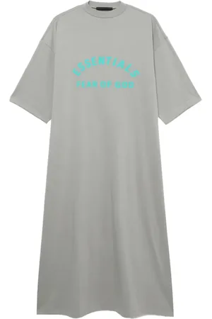 FEAR OF GOD Vestido estilo playera con logo estampado