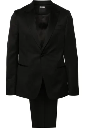 Ermenegildo Zegna Traje con botones y solapas de pico