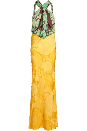 Etro Vestido con motivo floral en jacquard