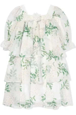 PATACHOU Vestido con volantes y estampado floral
