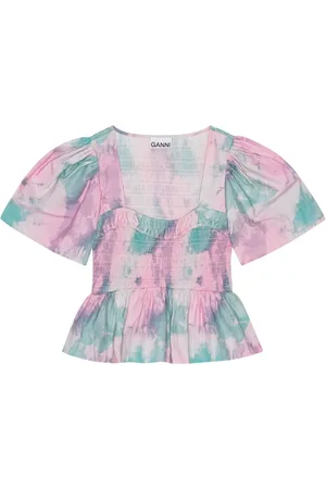 Ganni Blusa con estampado tie-dye