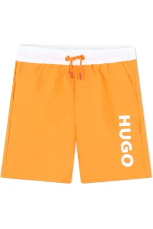 HUGO BOSS Shorts de playa con logo estampado