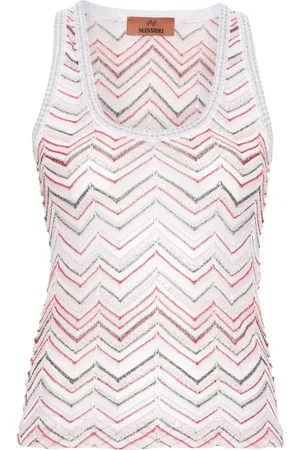 Missoni Camiseta con lentejuelas en zigzag