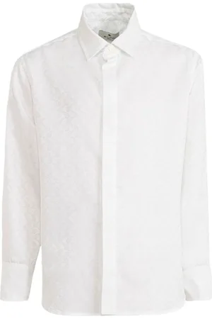 Etro Camisa con motivo de cachemira en jacquard