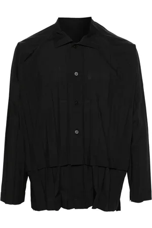 Issey Miyake Camisa plisada a capas
