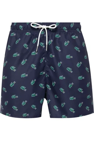 Lacoste Shorts de playa con estampado Crocodile