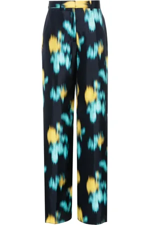 Lanvin Pantalones anchos con estampado abstracto