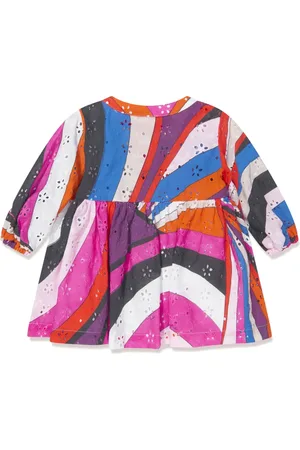 PUCCI Junior Vestido midi con estampado Iride