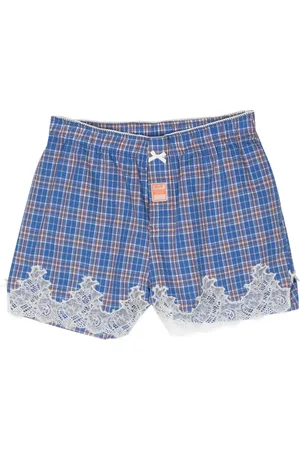 MARTINE ROSE Bermudas a cuadros franceses