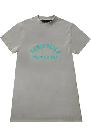 FEAR OF GOD Vestido estilo playera con logo estampado